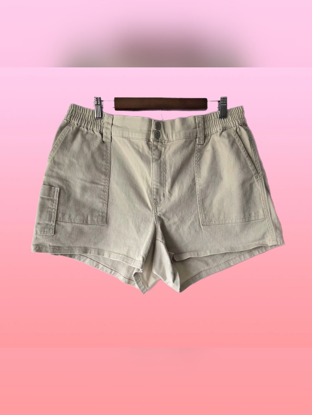 "Vanilla Star" Khaki Utility Shorts - Size 16W - NWOT